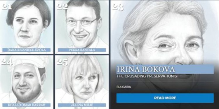 Ирина Бокова сред най-влиятелните личности според "Политико"