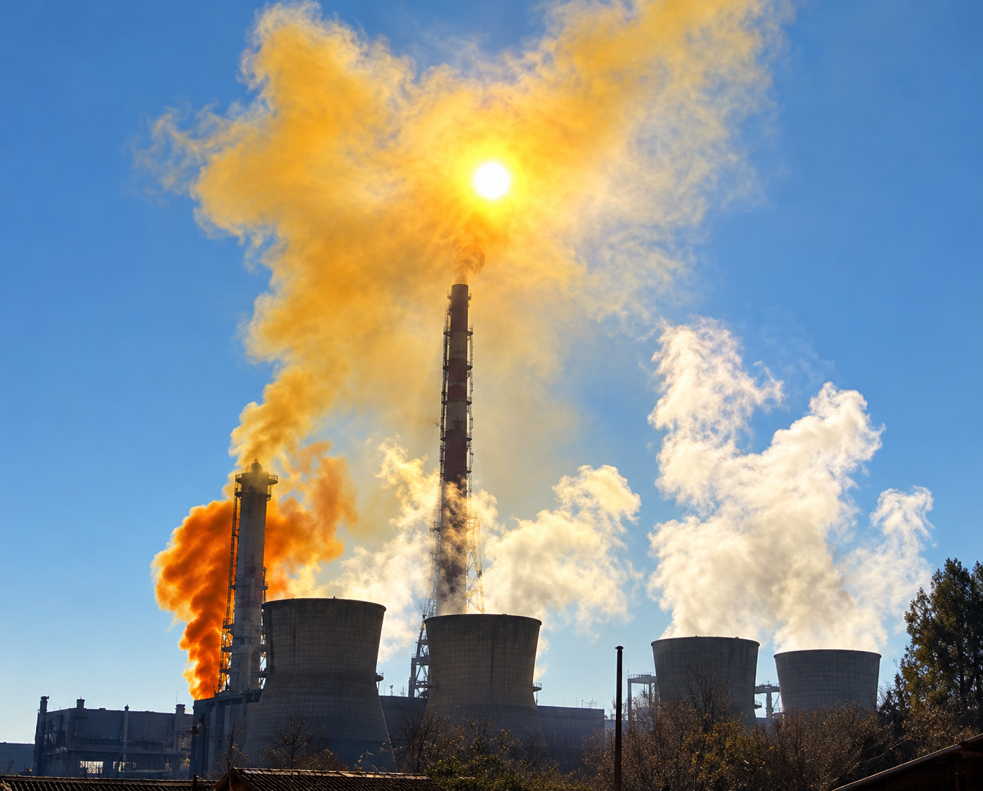Оранжев дим над Димитровград след аварийно спиране в торовия завод