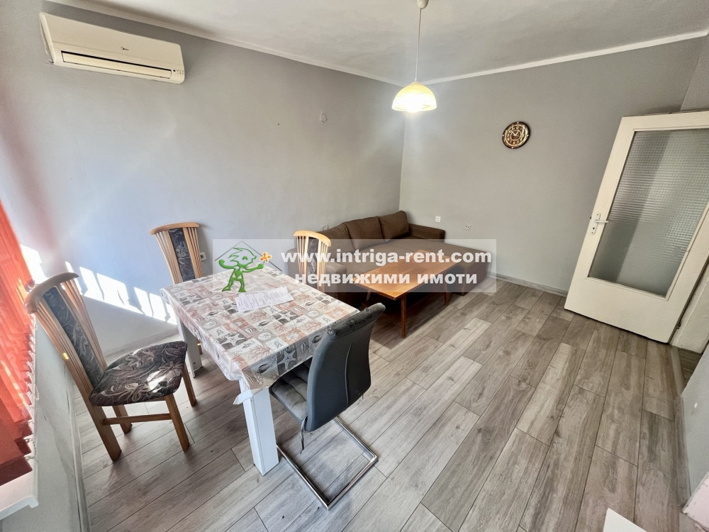 №3948 Двустаен обзаведен апартамент под наем от 01.06.2026г. в квартал Училищни.