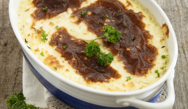 Суфле с картофи и шунка